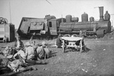 Po srážce vlaku u Lipjak, říjen 1918