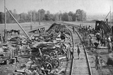 Po srážce vlaku, Ivaščenkovo, říjen 1918